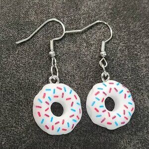 Frosted Donut Earrings